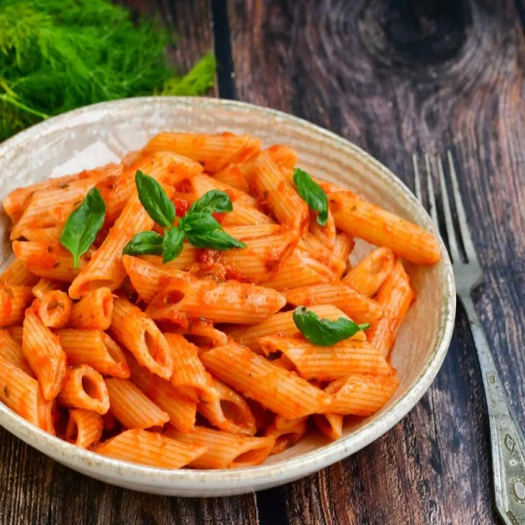 Arabiata Pasta with Red Sauce and Meat